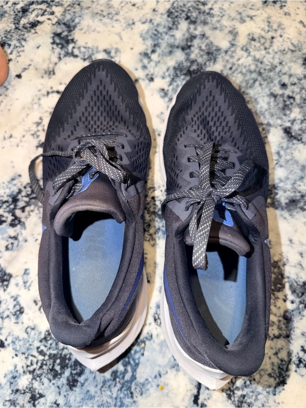 Nike Zoom‎ Winflo 6 Running Shoes Black Blue Men’s Size 10.5